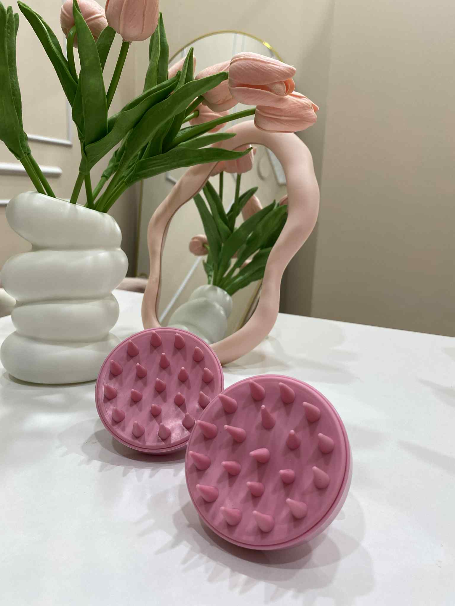 Brosse massage rose